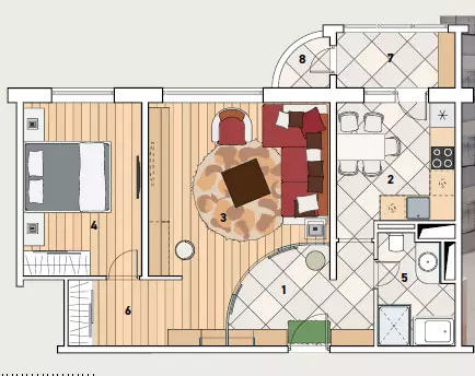 4 projekt projekt apartamente në shtëpinë e seri P111