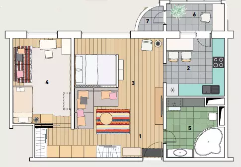 4 diseinu proiektu apartamentuak P111 serieko etxean