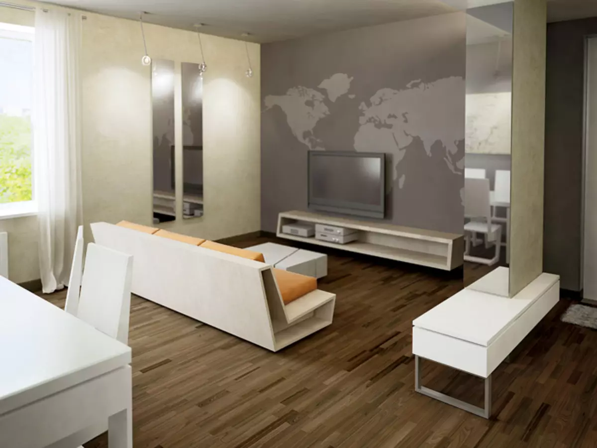 5 proxectos de deseño de pisos en LCD Tsaritsyno