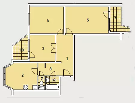 Tre projekte të projektimit apartamente