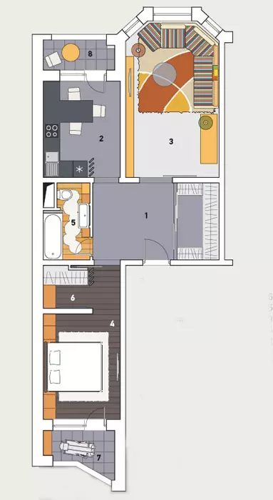 패널 하우스 시리즈 및 -79-99의 아파트의 세 가지 디자인 프로젝트