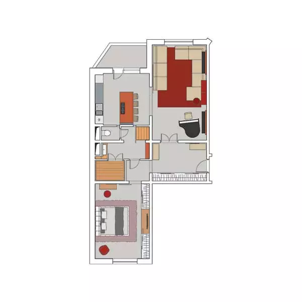 Cinci proiecte de proiectare de apartamente în casa seriei TM-25