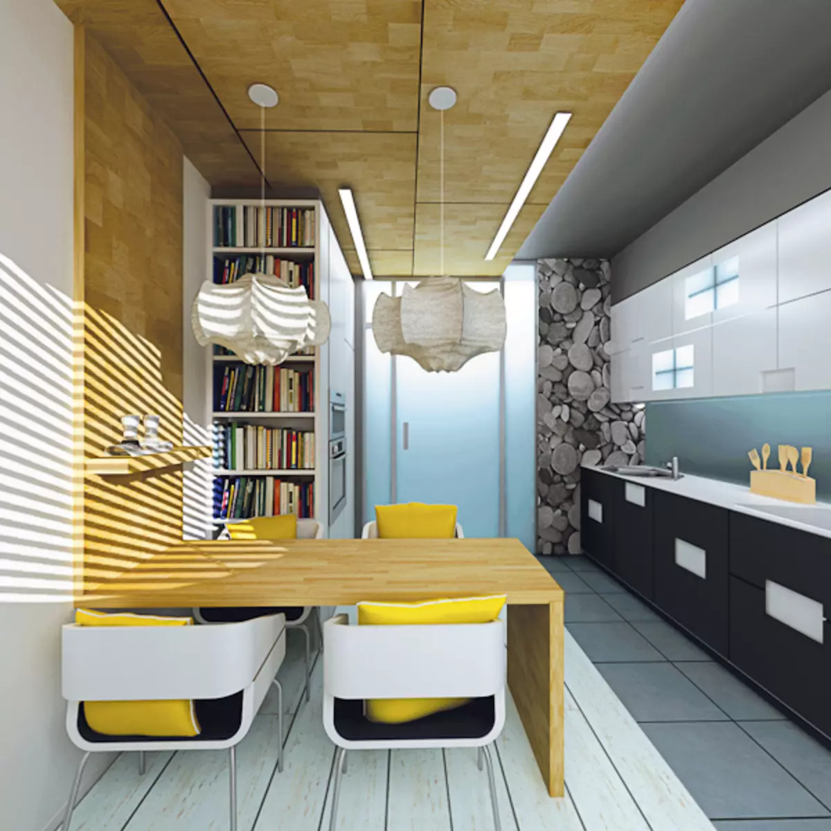 एसपीटी 61 श्रृंखला की एक आवासीय इमारत में चार डिजाइन परियोजनाएं अपार्टमेंट