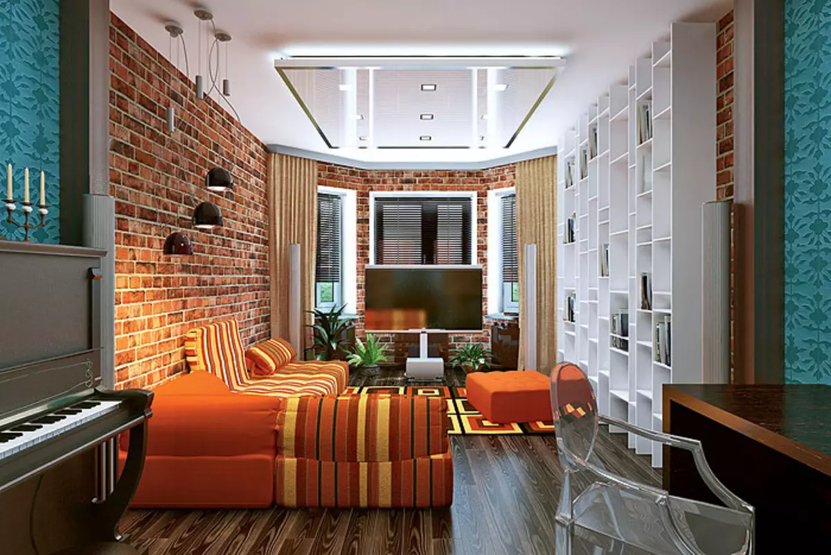 Vier Design-Projekte Apartments in einer Panel House-Serie I-1724