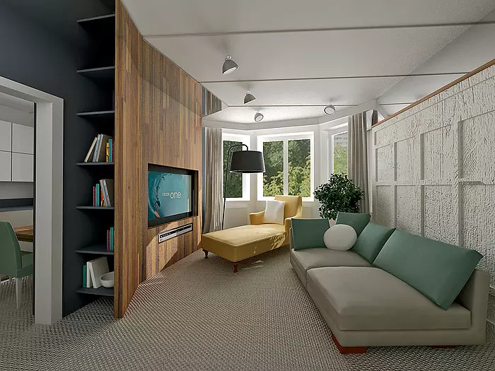 面板House系列I-1724的四個設計項目公寓