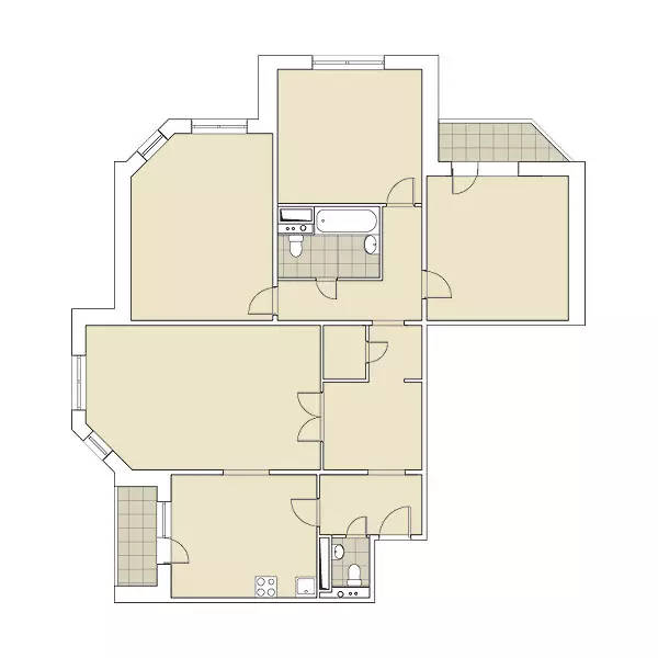 Pet projekata dizajna apartmana u kući panela MPSM