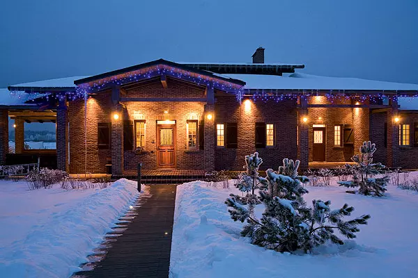 Chalet på kanten av skogen