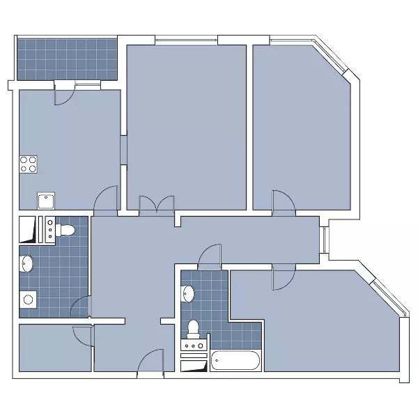시리즈의 집 타워에있는 아파트의 디자인 프로젝트 Copet-M 