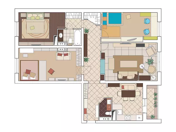 Empat projek reka bentuk pangsapuri di rumah panel H-155