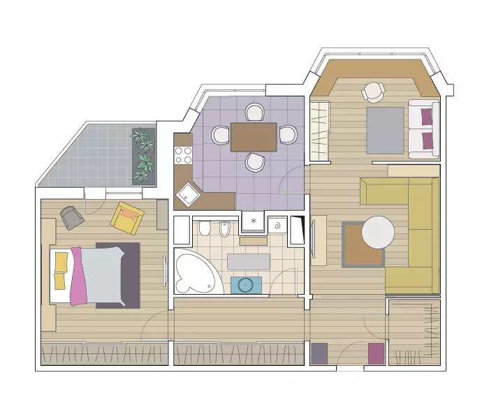 ห้าโครงการออกแบบของอพาร์ทเมนท์ในบ้านแผง TM-25