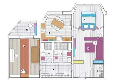 ห้าโครงการออกแบบของอพาร์ทเมนท์ในบ้านแผง TM-25 12981_42