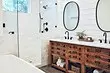 5 solusi di interior kamar mandi, yang akan lebih mahal (menolak jika Anda ingin menyimpan)