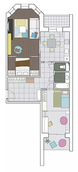 Panel House和-1723的公寓五个设计项目
