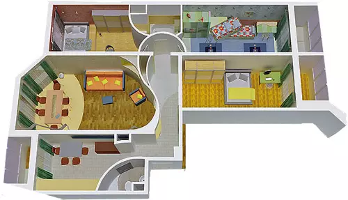 P-55M Panel House的四個設計項目公寓