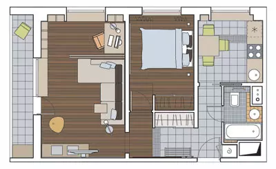 Sáu dự án thiết kế căn hộ trong nhà 1605/12