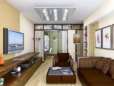 Fyra designprojekt av lägenheter i H-491-panelhuset