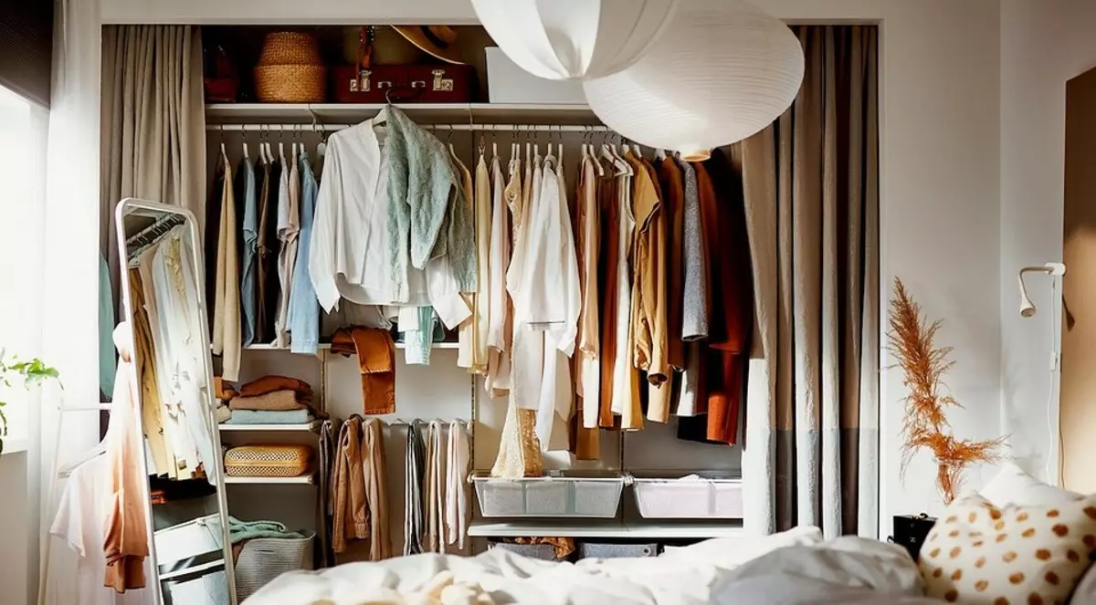 6 opzioni per organizzare il guardaroba in un piccolo appartamento