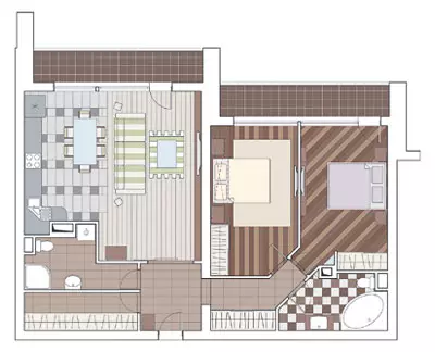 Limang disenyo ng mga proyekto ng mga apartment sa H-700A panel house