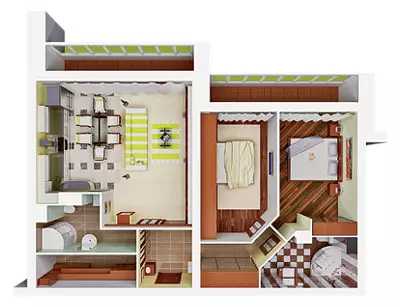 Пет проекти за дизајн на станови во H-700A панел куќа