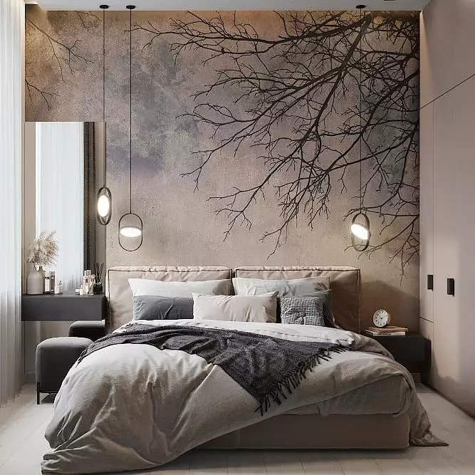 60 Mood Wallpaper 2021 jaoks magamistuba (kasulik, kui soovite trendi interjööri) 1336_28
