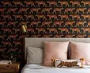 60 mga pagpipilian para sa fashion wallpaper 2021 para sa bedroom (kapaki-pakinabang kung gusto mo ng isang trend interior) 1336_42