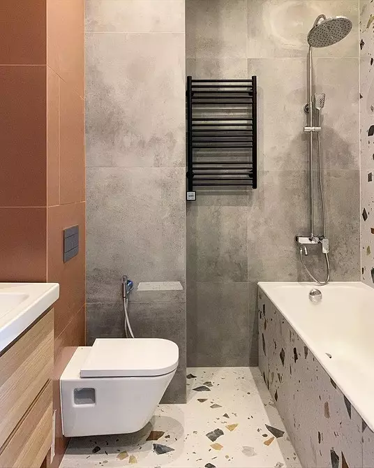 Cómo usar el azulejo de Tilezzo en el interior del baño, la cocina y el pasillo (44 fotos) 13410_22