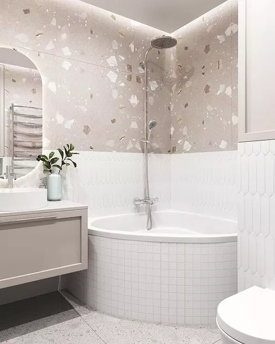 如何在浴室，厨房和走廊的内部使用Tilezzo瓷砖（44张） 13410_37