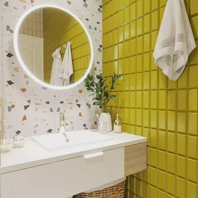 Como usar a tella de Tilezzo no interior do baño, cociña e corredor (44 fotos) 13410_45