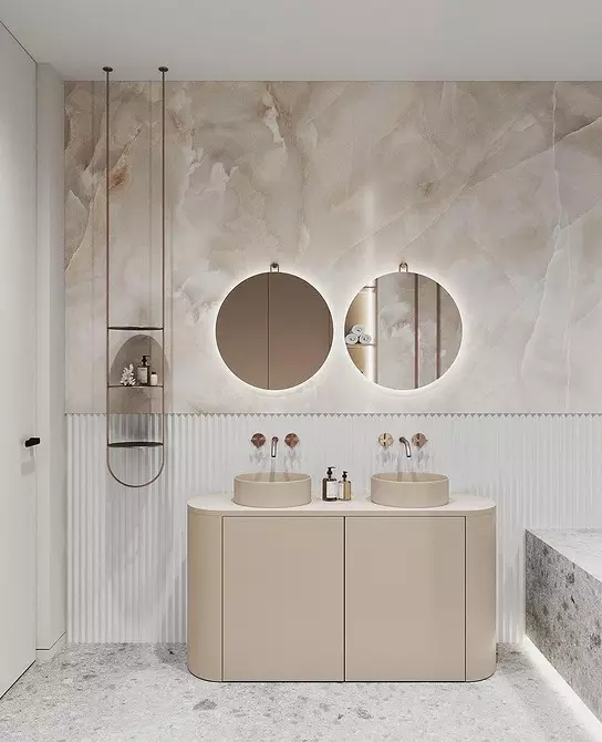 Cómo usar el azulejo de Tilezzo en el interior del baño, la cocina y el pasillo (44 fotos) 13410_93