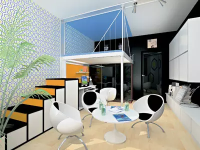Fem designprojekter af lejligheder i Huset af Copet-M Sejl