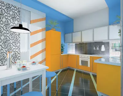 Vijf ontwerpprojecten van appartementen in het huis van het copet-m zeil