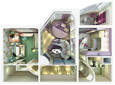 Limang proyek desain apartemen ing omah saka Copet-M SAIL