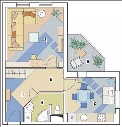 Quattro progetti di design di appartamenti nella casa del pannello HMS-1 13460_26