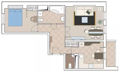 Četiri dizajna projekti apartmana u kući HMS-1 panel