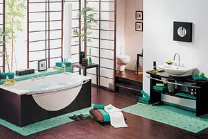 Kylpyhuoneen sisustus: kaunis, käytännöllinen, mukava 13662_1