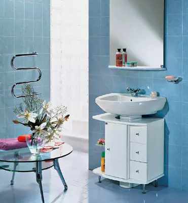 Unutrašnjost kupaonica: lijepa, praktična, udobna