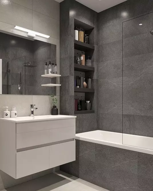 Tuvaletsiz küçük banyo tasarımı (52 fotoğraf) 1368_105