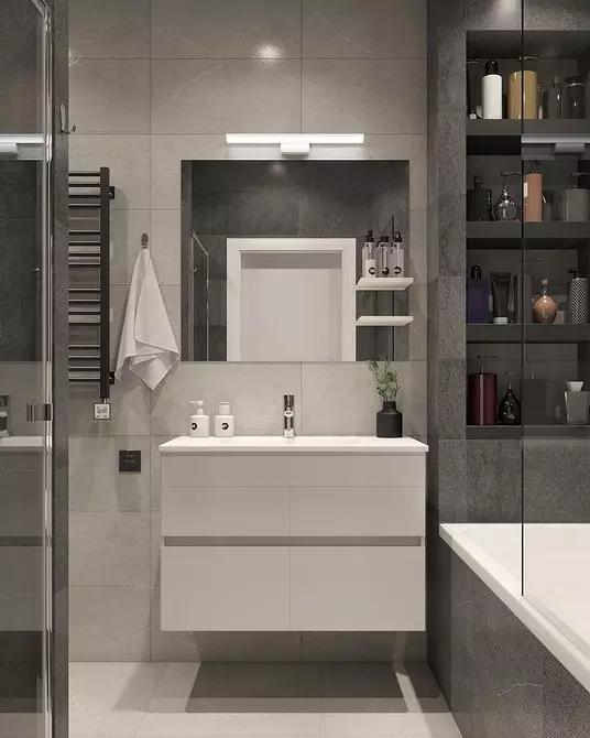 Tuvaletsiz küçük banyo tasarımı (52 fotoğraf) 1368_106