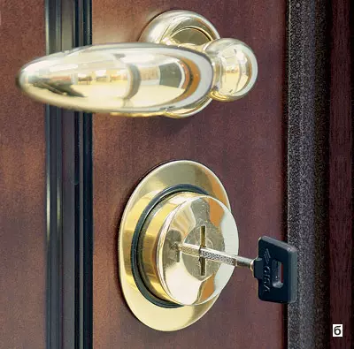 Protection of locks in steel doors