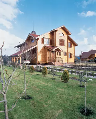 Calor de la casa de madera