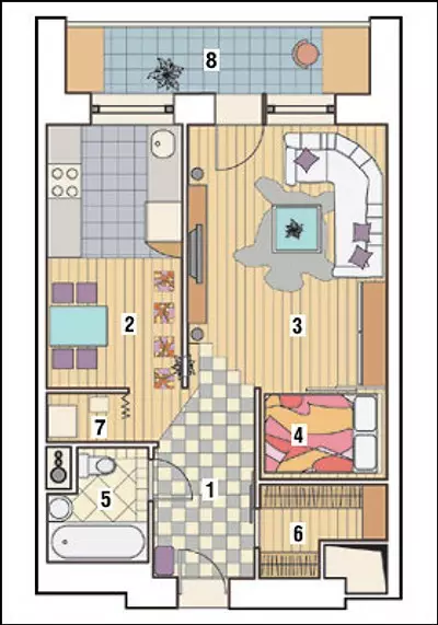 Apartemen hiji kamar dina séri séri-mower 14123_19