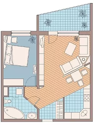 Një apartament - tre zgjidhje