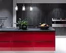 Interjeras Brave: 70 juodos ir raudonos virtuvės nuotraukos 1441_101