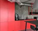Interieur voor dapper: 70 foto's van zwarte en rode keukens 1441_11