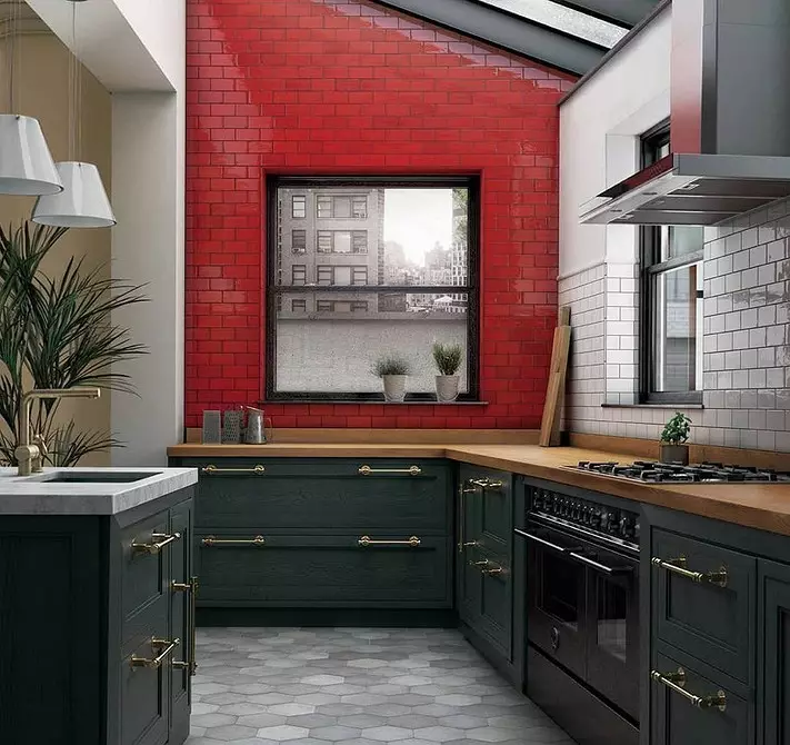 Interieur voor dapper: 70 foto's van zwarte en rode keukens 1441_116