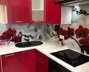 Interior untuk berani: 70 gambar dapur hitam dan merah 1441_126