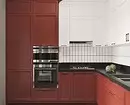 Interior untuk berani: 70 gambar dapur hitam dan merah 1441_13