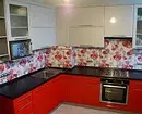 Interiør til modig: 70 billeder af sort og rødt køkkener 1441_131