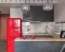 勇敢的內飾：黑色和紅色廚房的70張照片 1441_14