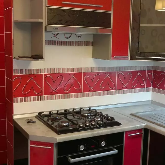 Interjeras Brave: 70 juodos ir raudonos virtuvės nuotraukos 1441_144